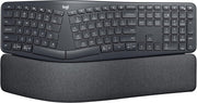 ERGO K860 Wireless Ergonomic Keyboard - Split Keyboard, Wrist Rest, Natural Typing, Stain-Resistant Fabric, Bluetooth and USB Connectivity, Compatible with Windows/Mac, Black