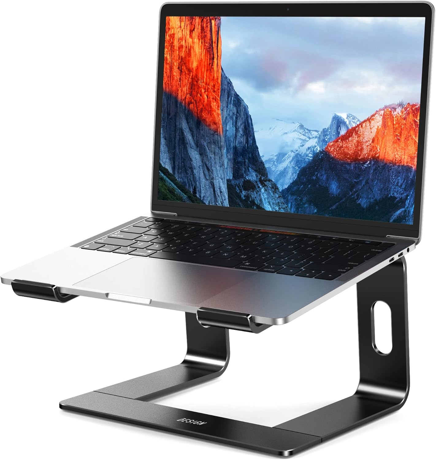 Aluminum Laptop Stand, Ergonomic Detachable Computer Stand, Notebook Riser Compatible with Air, Pro, Dell, HP, Lenovo More 10-15.6" Laptops, Silver