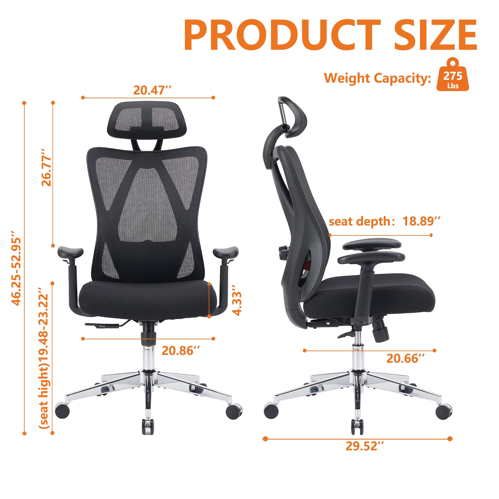 High-back Ergonomic Office Chair